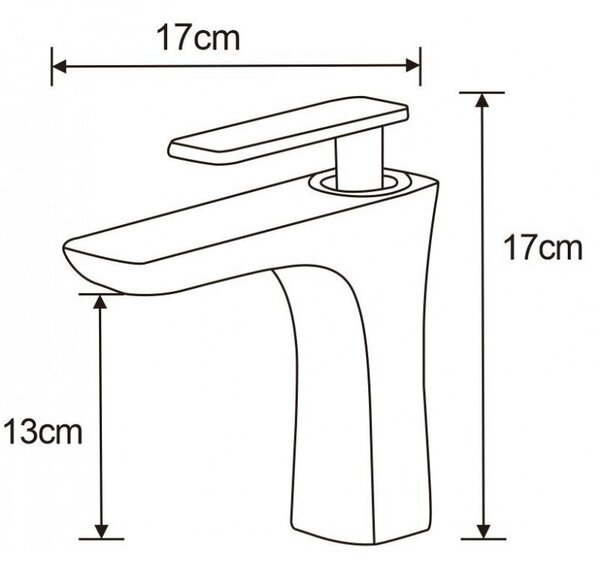 Mexen Indus bateria umywalkowa, biała/złota - 744600-25