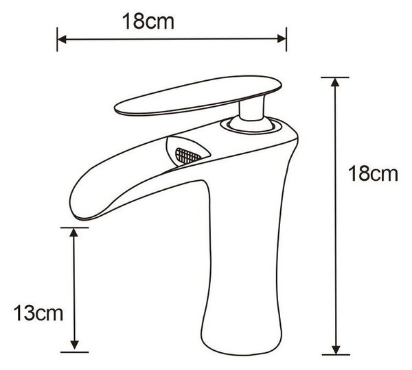 Mexen Lyra bateria umywalkowa, czarna/złota - 745300-75
