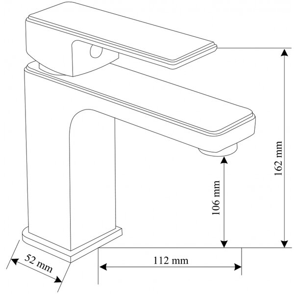 Mexen Mino R45 zestaw wannowy, czarny - 72403R45-70