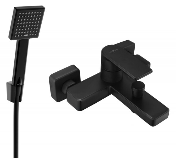 Mexen Mino R45 bateria wannowa z zestawem prysznicowym, czarna - 7243R45-70