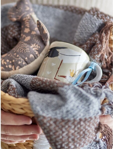 Beżowy ceramiczny kubek dla dzieci 225 ml Bambino – Bloomingville Mini