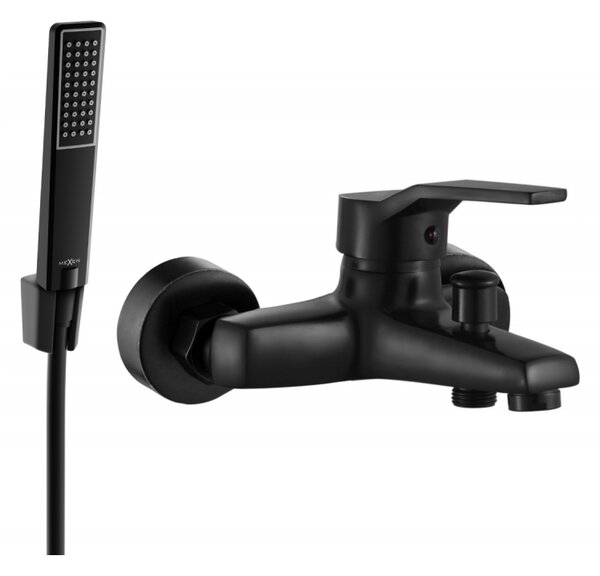 Mexen Caro R72 bateria wannowa z zestawem prysznicowym, czarna - 74663R72-70