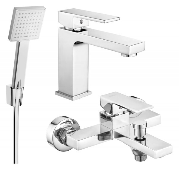 Mexen Uno R45 zestaw wannowy, chrom - 71403R45-00