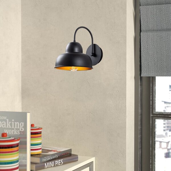 Czarny kinkiet ø 20 cm Multan – Opviq lights