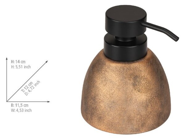 Ceramiczny dozownik do mydła w kolorze brązu 300 ml Tremea – Wenko