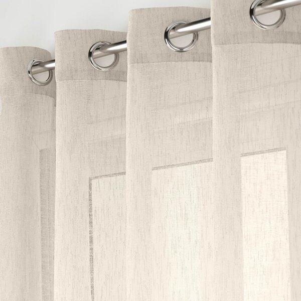 Firanka w naturalnym kolorze 300x240 cm Carlin – douceur d'intérieur