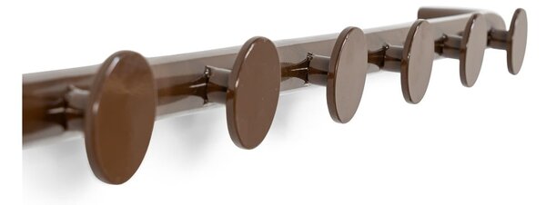 Ciemnobrązowy metalowy wieszak ścienny 75 cm Retro – Spinder Design