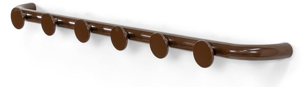Ciemnobrązowy metalowy wieszak ścienny 75 cm Retro – Spinder Design
