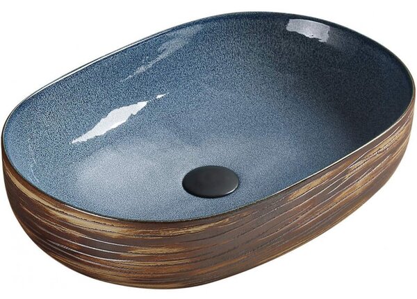 Mexen Agota umywalka nablatowa 58 x 40 cm, niebieska - 22025866