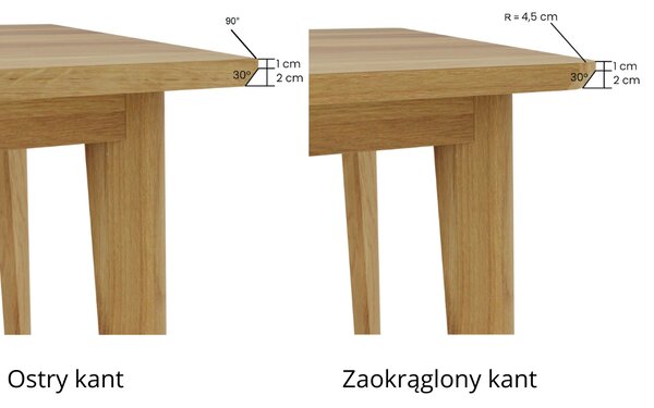 Rozkładany drewniany stół Capitol Wood 160 x 90 + 2x50 od ręki !