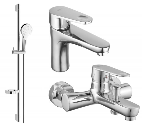 Mexen Kama DS05 zestaw wannowy, chrom - 72503DS05-00