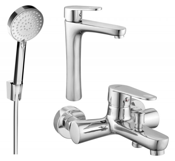 Mexen Kama R75 zestaw wannowy, chrom - 72513R75-00