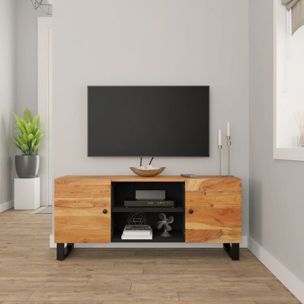 Szafka pod telewizor, 105x33x46 cm, lite drewno akacjowe