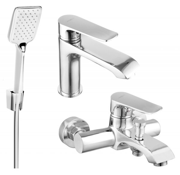 Mexen Pecos R62 zestaw wannowy, chrom - 72703R62-00