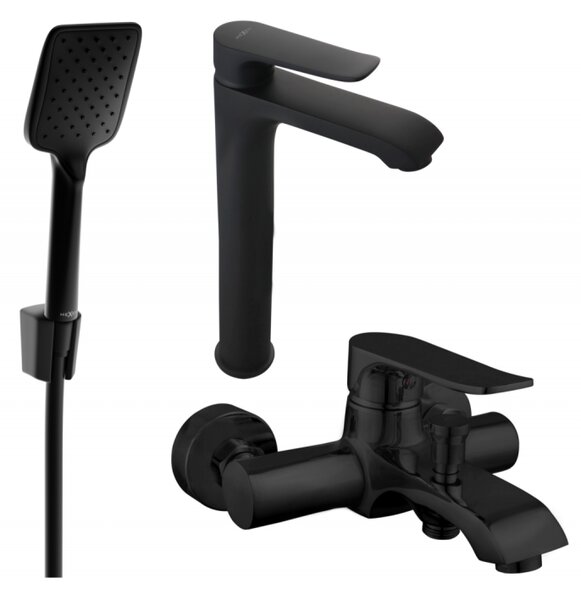 Mexen Pecos R62 zestaw wannowy, czarny - 72713R62-70