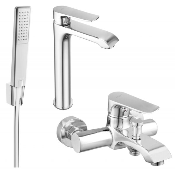 Mexen Pecos R72 zestaw wannowy, chrom - 72713R72-00