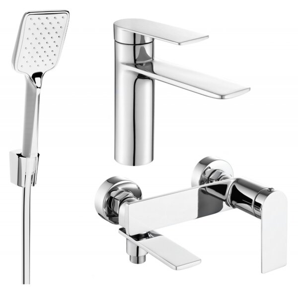 Mexen Zero R62 zestaw wannowy, chrom - 71103R62-00