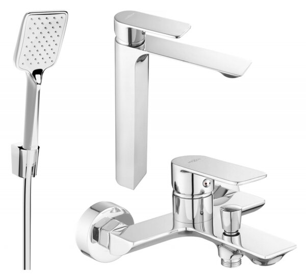 Mexen Alexa R62 zestaw wannowy, chrom - 71213R62-00