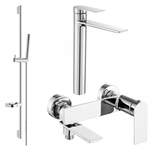 Mexen Zero DS70 zestaw wannowy, chrom - 7113DS70-00
