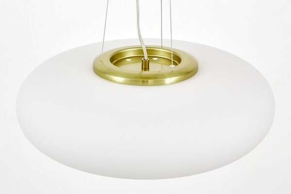 NOWOCZESNA LAMPA WISZĄCA BIAŁO-ZŁOTA BIANTE D48