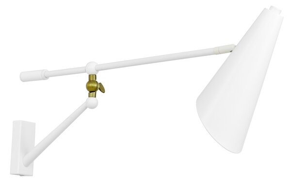 LAMPA ŚCIENNA KINKIET NOWOCZESNY BIAŁA RUNA