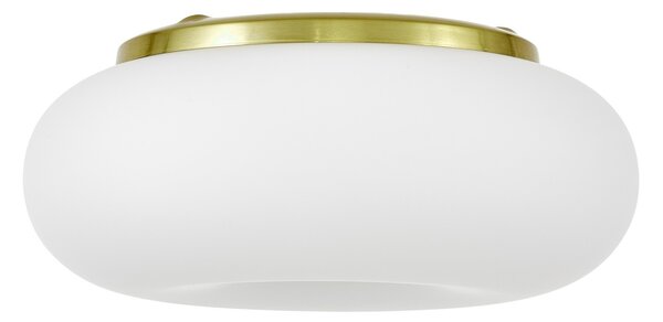 LAMPA SUFITOWA PLAFON NOWOCZESNA BIAŁO-ZŁOTA BIANTE D28 LUMINA DECO