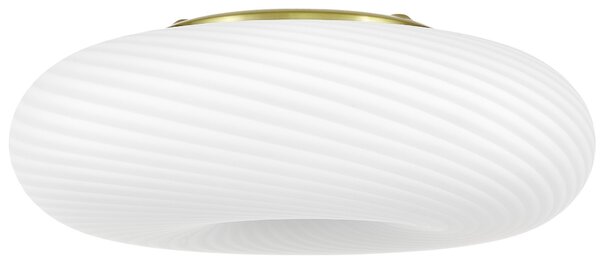 LAMPA SUFITOWA PLAFON NOWOCZESNA BIAŁO-ZŁOTA MONARTE D38