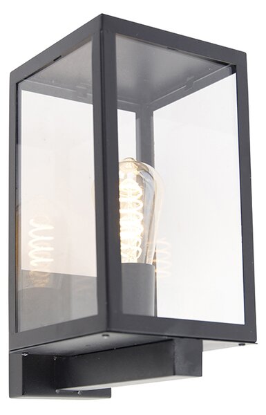 Zewnetrzna Nowoczesny prostokątny Kinkiet / Lampa scienna zewnętrzny czarny szkło - Rotterdam Oswietlenie zewnetrzne