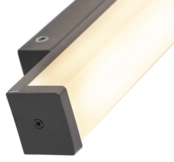 Lampa ścienna czarna 32 cm IP44 - Cascada