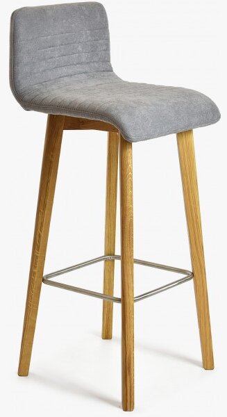 Krzesło barowe dąb, jasnoszare Arosa