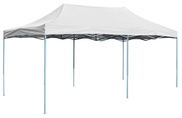 Profesjonalny, składany namiot imprezowy, 3x6 m, stal, biały