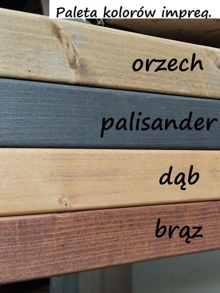 Drewniany komplet mebli tarasowych 150 cm | Umeblowana.com