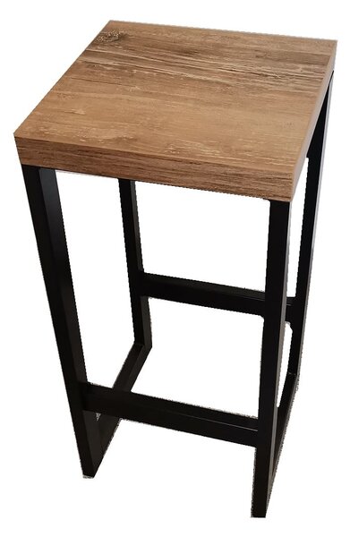 Industrialny hoker stołek barowy loft retro | Umeblowana.com