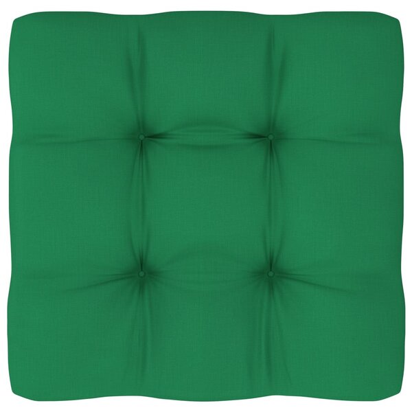 Poduszka na paletę, zielona, 50x50x10 cm, tkanina
