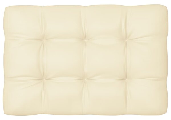 Poduszka na sofę z palet, kremowa, 120x80x10 cm