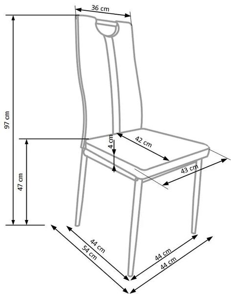 Krzesło Tapicerowane Nowoczesne Cappuccino Z5-M50