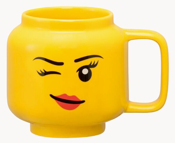 Kubek z ceramiki dla dzieci Head Small Winking Girl