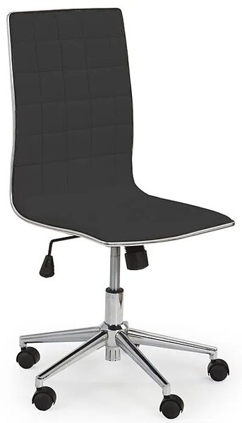 Czarny biurowy fotel obrotowy - Polin