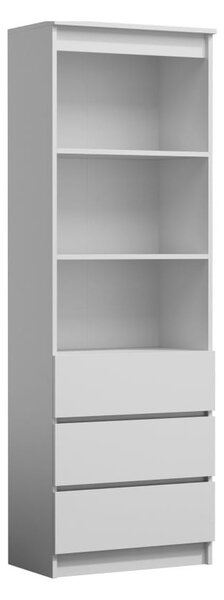 Biurowy regał z szufladami biały 180x60cm | Umeblowana.com