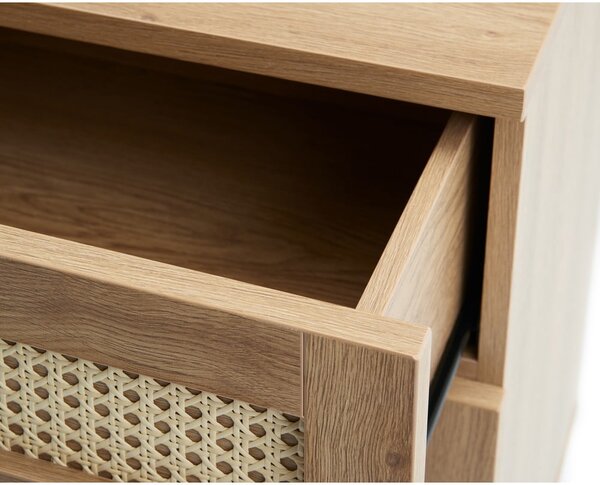 Niska komoda w dekorze dębu w naturalnym kolorze 80x75 cm Pensacola – Unique Furniture