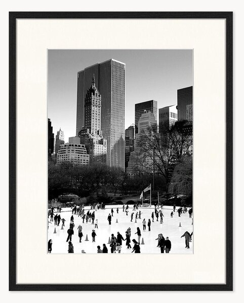 Oprawione zdjęcie Ice Skating in NY
