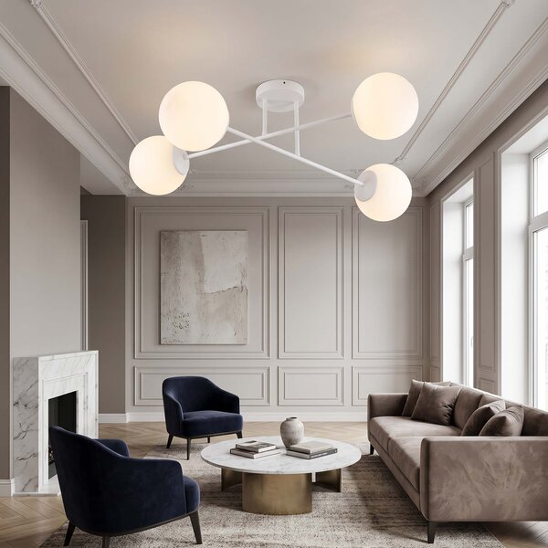 Lampa sufitowa Aurelia 4 biała