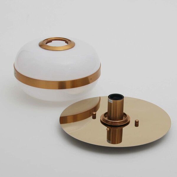 Lampa sufitowa CAMILA plafon złoty kula E27 art deco