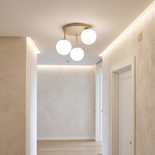 Lampa sufitowa Aurelia 3xE27 led beżowa kule