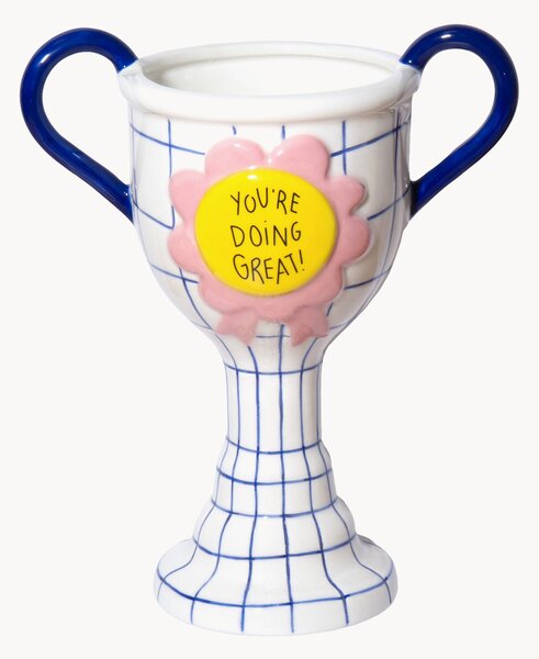 Wazon z ceramiki Trophy, W 22 cm