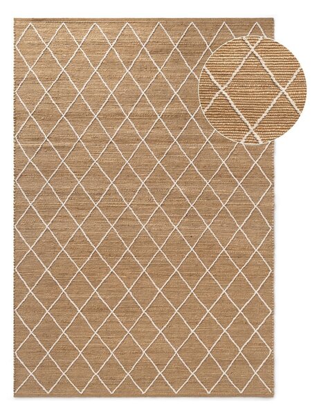 Dywan z juty tkany ręcznie w naturalnym kolorze 120x180 cm Kunu – Hanse Home