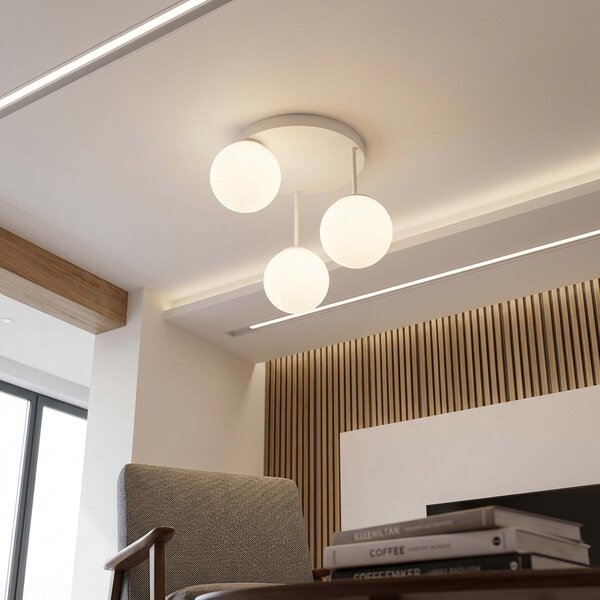 Lampa sufitowa Aurelia 3xE27 led biała kule