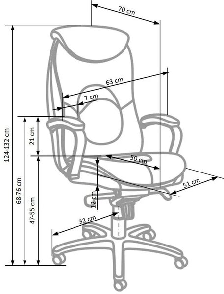 Ergonomiczne krzesło obrotowe B3-B51