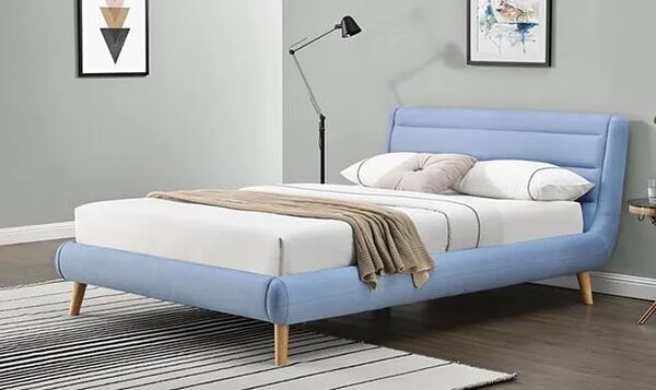 Łóżko Dalmar 140x200 - błękitne