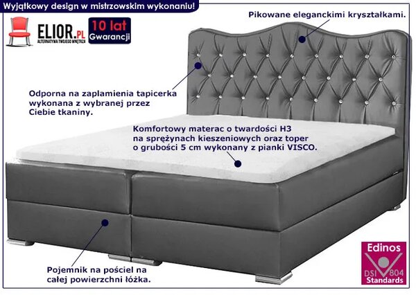 Łóżko dwuosobowe z ozdobnym zagłówkiem 120x200 B7-B66